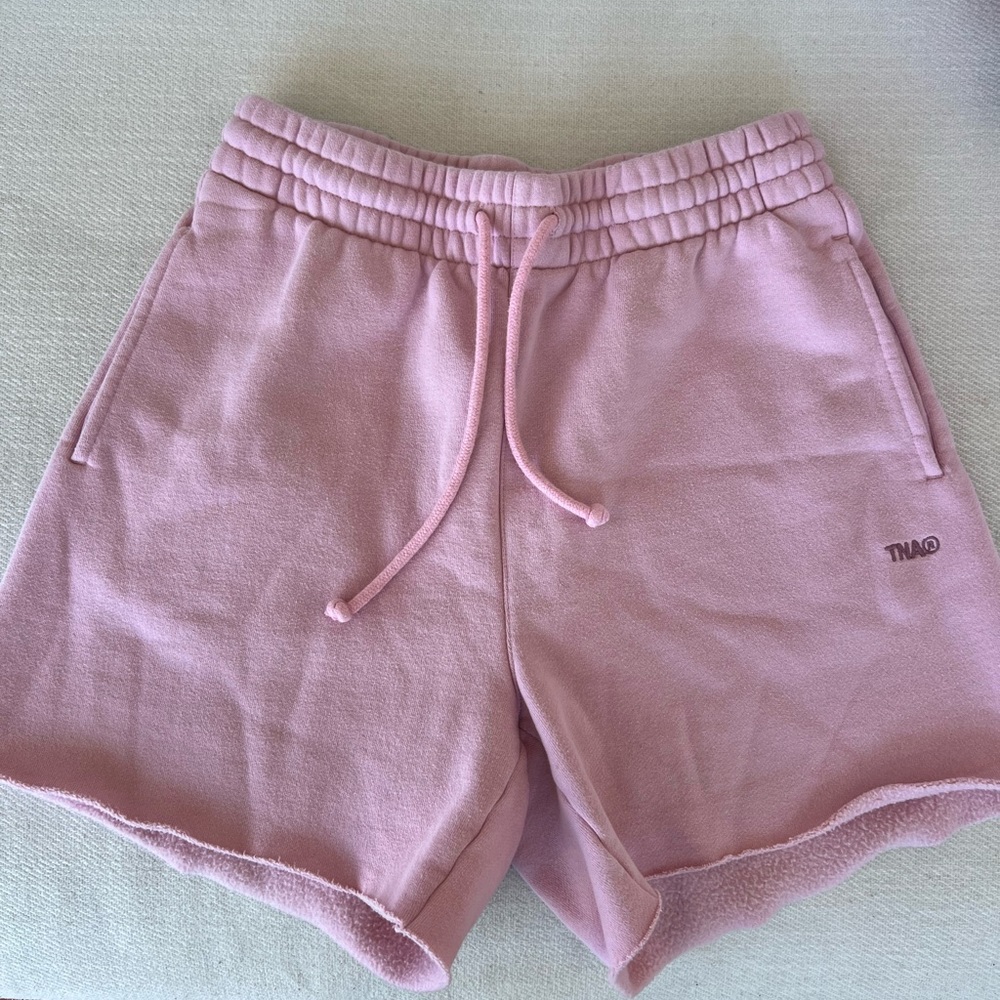 TNA Sweatfleece Cozy Fleece Boyfriend Fit Shorts, Small